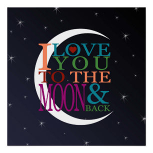 Poster Je t'aime jusqu'à la Lune et retour