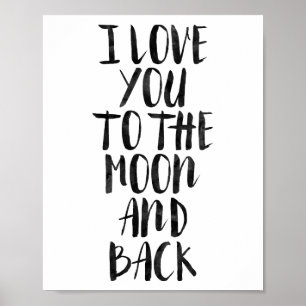 Poster Je t'aime jusqu'à la lune et retour