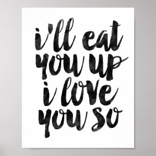Poster Je vais te manger je t'aime tellement