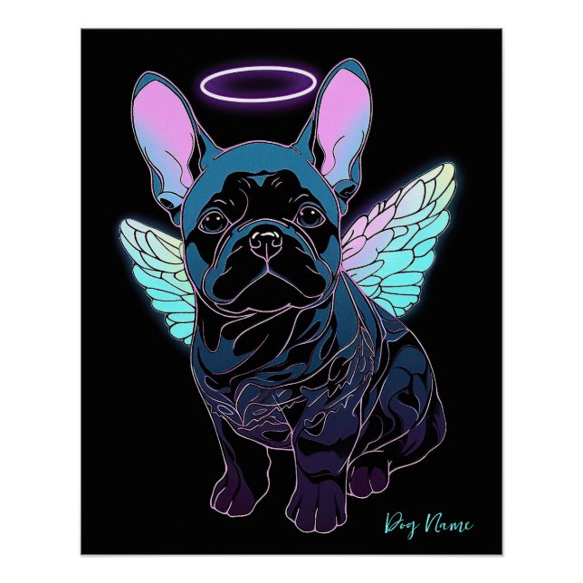 Poster Je Vais Toujours Aimer French Bulldog 004 (Devant)