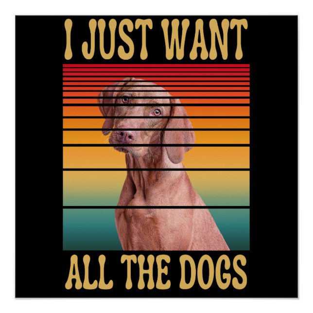 POSTER JE VEUX JUSTE TOUS LES CHIENS  (Devant)