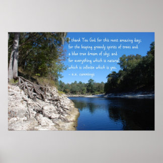 Poster Je vous remercie Dieu pour cette journée extraordi