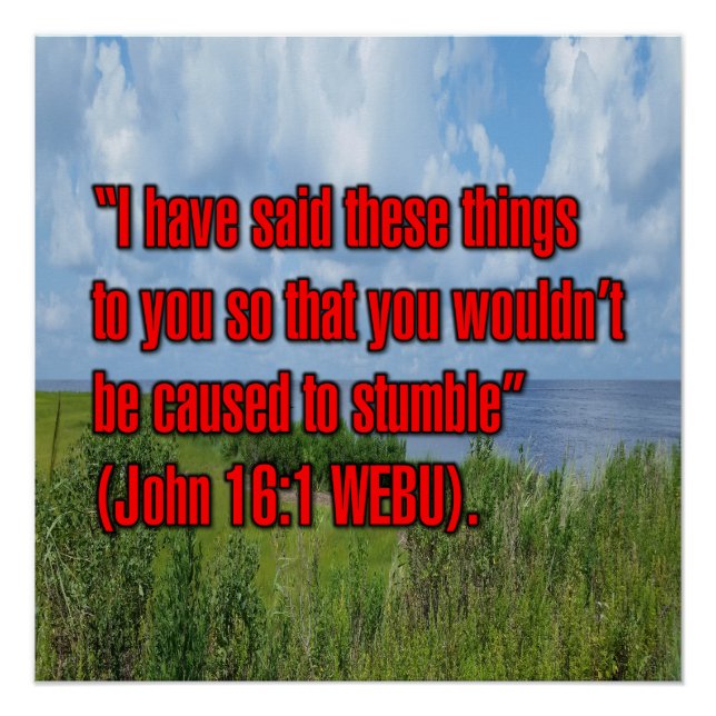 Poster Jean 16:1 WEBU (Devant)
