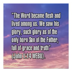 Poster Jean 1:14 WEBU