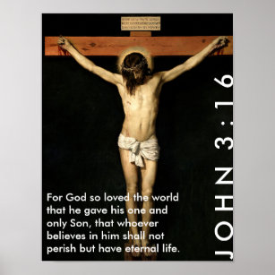 Poster Jean 3:16 - Car Dieu a tant aimé le monde...