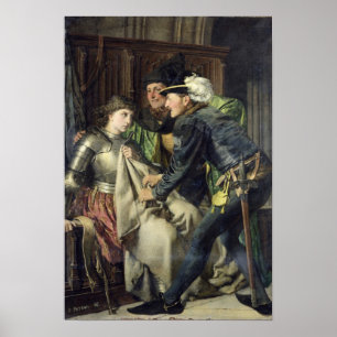 Poster Jeanne d'Arc insultée en prison, 1866