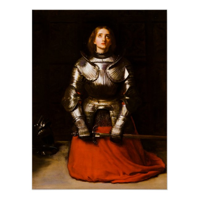 Poster Jeanne d'Arc par John Everett Millais, 1865 (Devant)