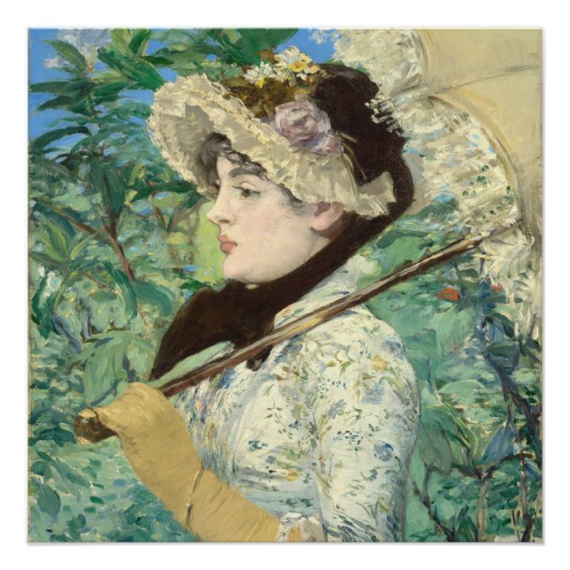 Poster Jeanne (printemps) Edouard Manet (Devant)