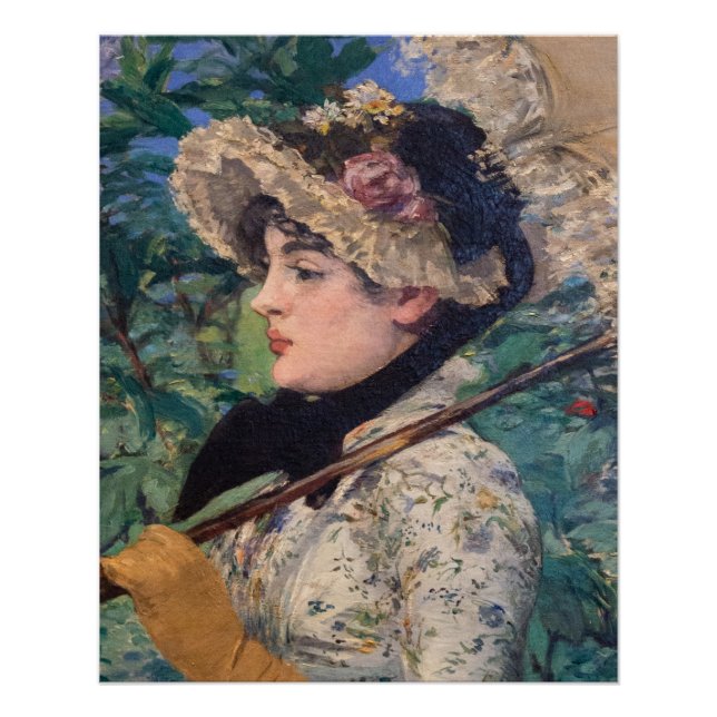Poster Jeanne (Printemps) Par Édouard Manet (Devant)