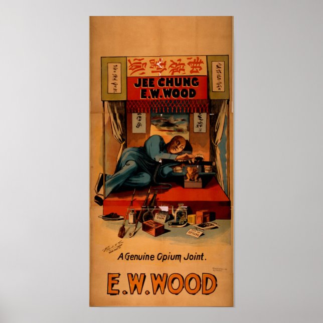 Poster JEE CHUNG Genuine Opium Joint VAUDEVILLE (Devant)