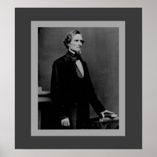 Poster Jefferson Davis - président de guerre civile