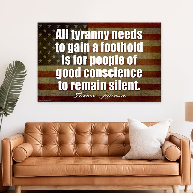 Poster Jefferson : Tout tyran a besoin... (Patriotic Poster)