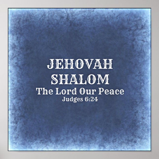 Poster Jéhovah Shalom (Devant)