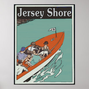 Poster Jersey Shore, Bateau Ride,