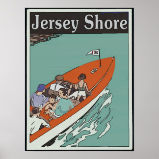 Poster Jersey Shore, Bateau Ride,