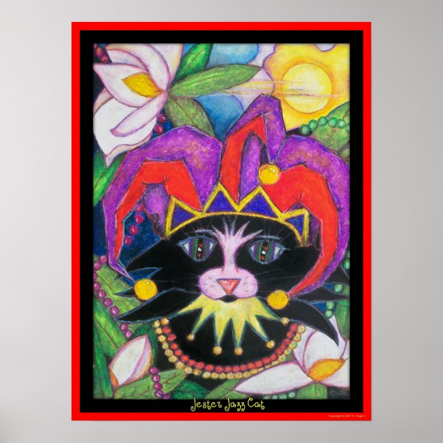 Poster Jester Jazz Cat (Devant)