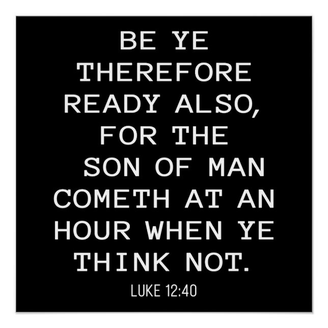 Poster Jésus arrive bientôt - Apocalypse 17:14 Christian (Devant)