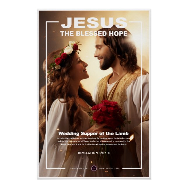 Poster Jésus - Cène Mariage de l'Agneau (Devant)