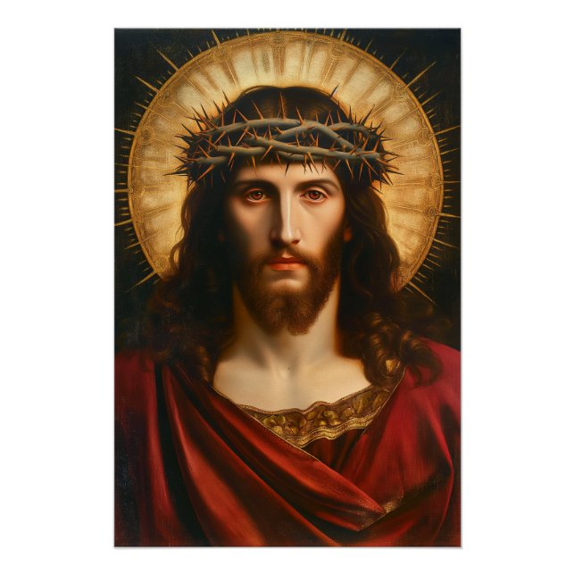Poster Jésus Christ | Art religieux chrétien (Devant)