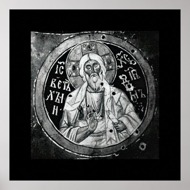 Poster Jesus Christ - Noir Et Blanc Nouveau Imprimé (Devant)