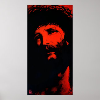 Poster Jésus Christ "rouge"
