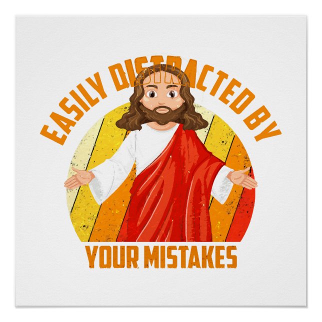 Poster Jésus drôle (Devant)