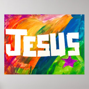 Poster - Jésus en pleine couleur