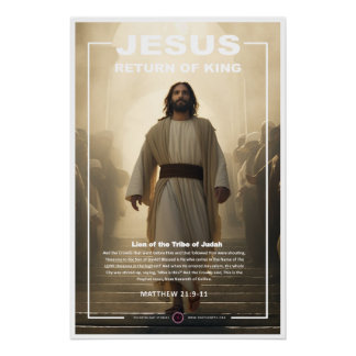 Poster Jésus - Entrée par les foules