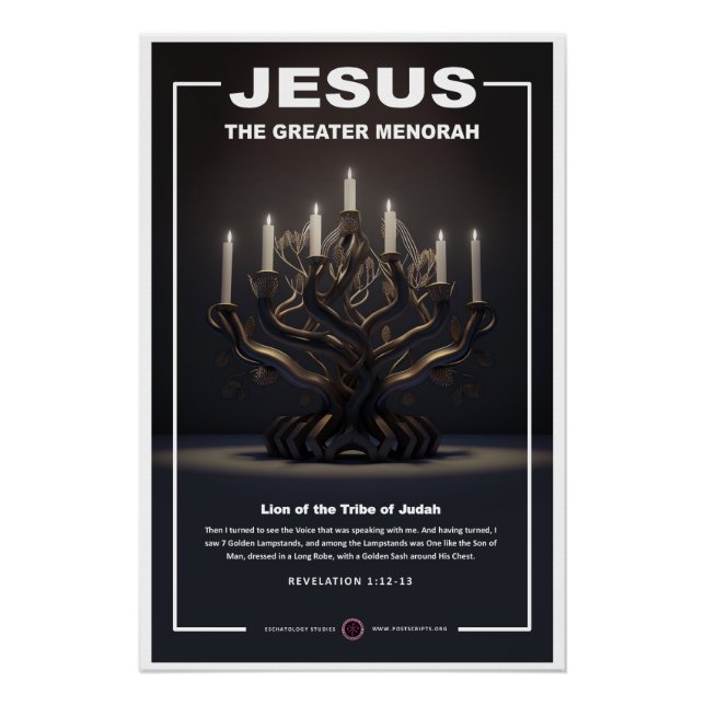 Poster Jésus - Grande Menorah (Devant)