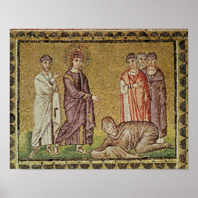 Poster Jésus guérit la femme qui bénit (Devant)