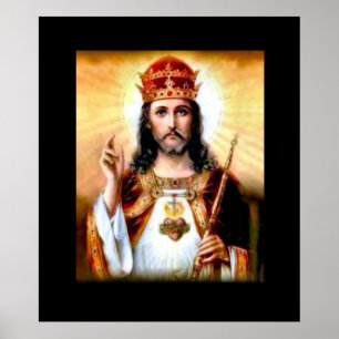 Poster Jesus King Art Nouveau