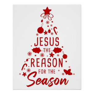 Poster Jésus La Raison De La Saison - Foi De Noël