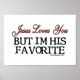 Poster Jesus Loves You Favorite