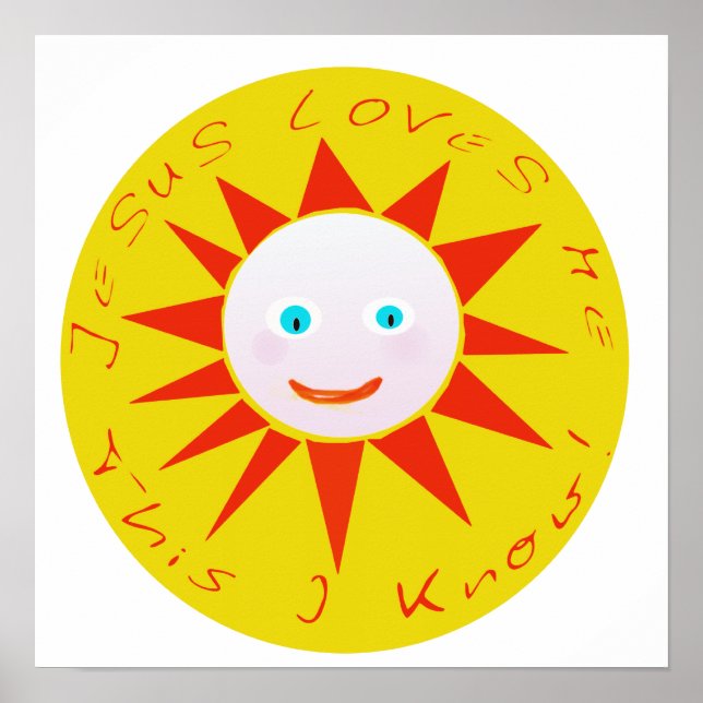 Poster Jésus m'aime (Devant)