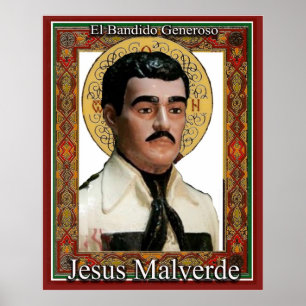 Poster Jésus Malverde le bandit généreux
