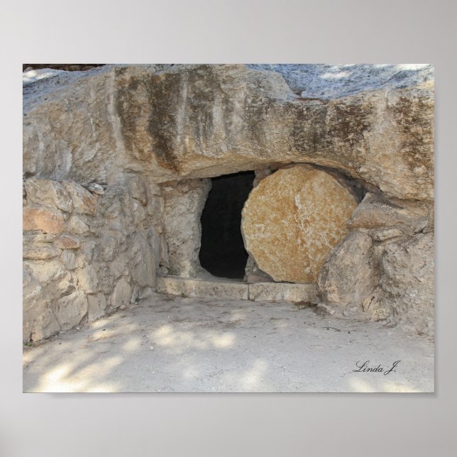 Poster Jesus Open Tomb Israël Canvas Print (Devant)