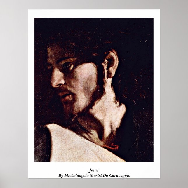 Poster Jésus Par Michel-Ange Merisi Da Caravaggio (Devant)