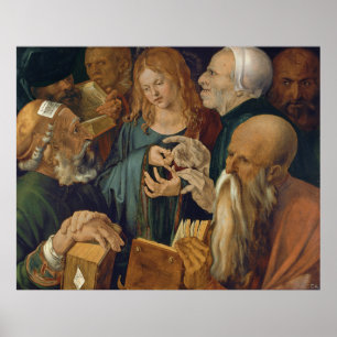 Poster Jésus parmi les médecins par Albrecht Durer