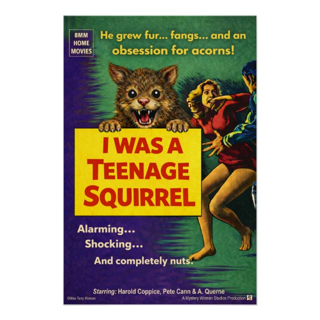 Poster J'étais un écureuil adolescent Parodie (Devant)