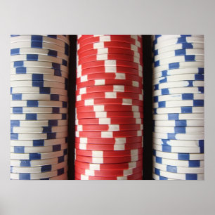Poster jetons de poker