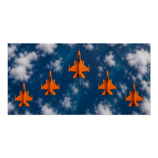 Poster Jets Orange (Devant)