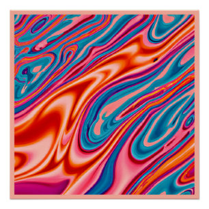 Poster Jeu de couleurs attractif