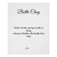 Jeu de la bouteille à câliner pour une baby shower