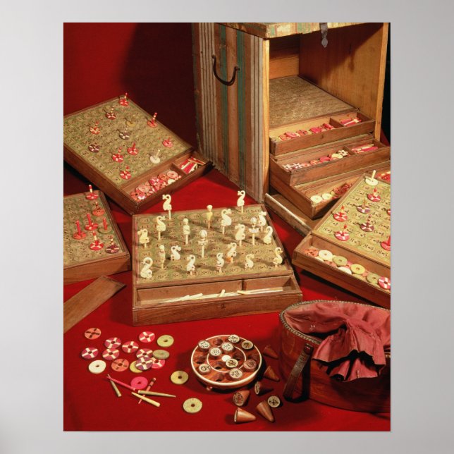 Poster Jeu de Loto Dauphin inventé par Louis XIV (Devant)