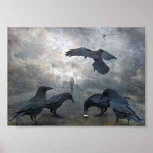 Poster Jeu de Ravens avec du temps perdu