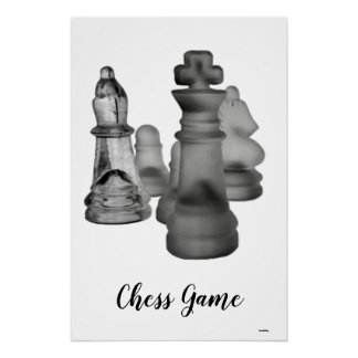 Poster jeu d'échecs
