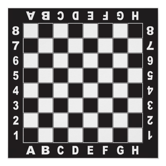 Poster jeu d'échecs (Devant)