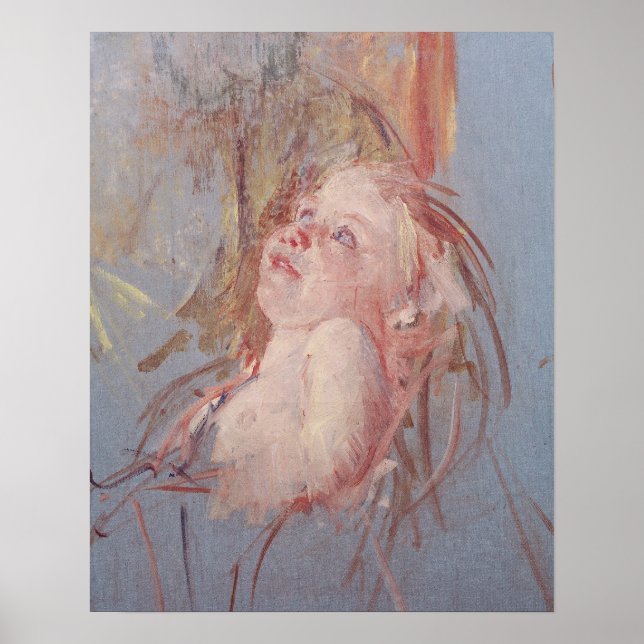 Poster Jeune enfant dans les bras de sa mère (Devant)