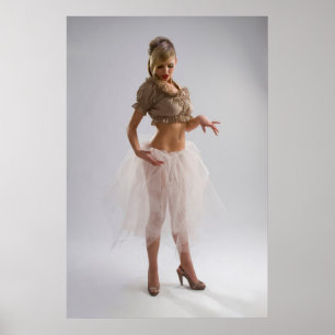 Poster Jeune fille attirante