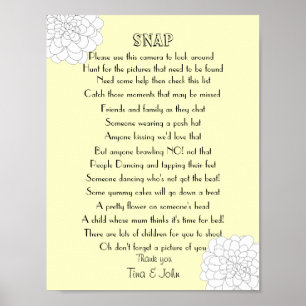 Poster Jeux de photo de mariage instantané I Spy